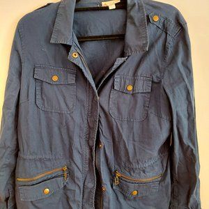 Military-style jacket, dark bliue